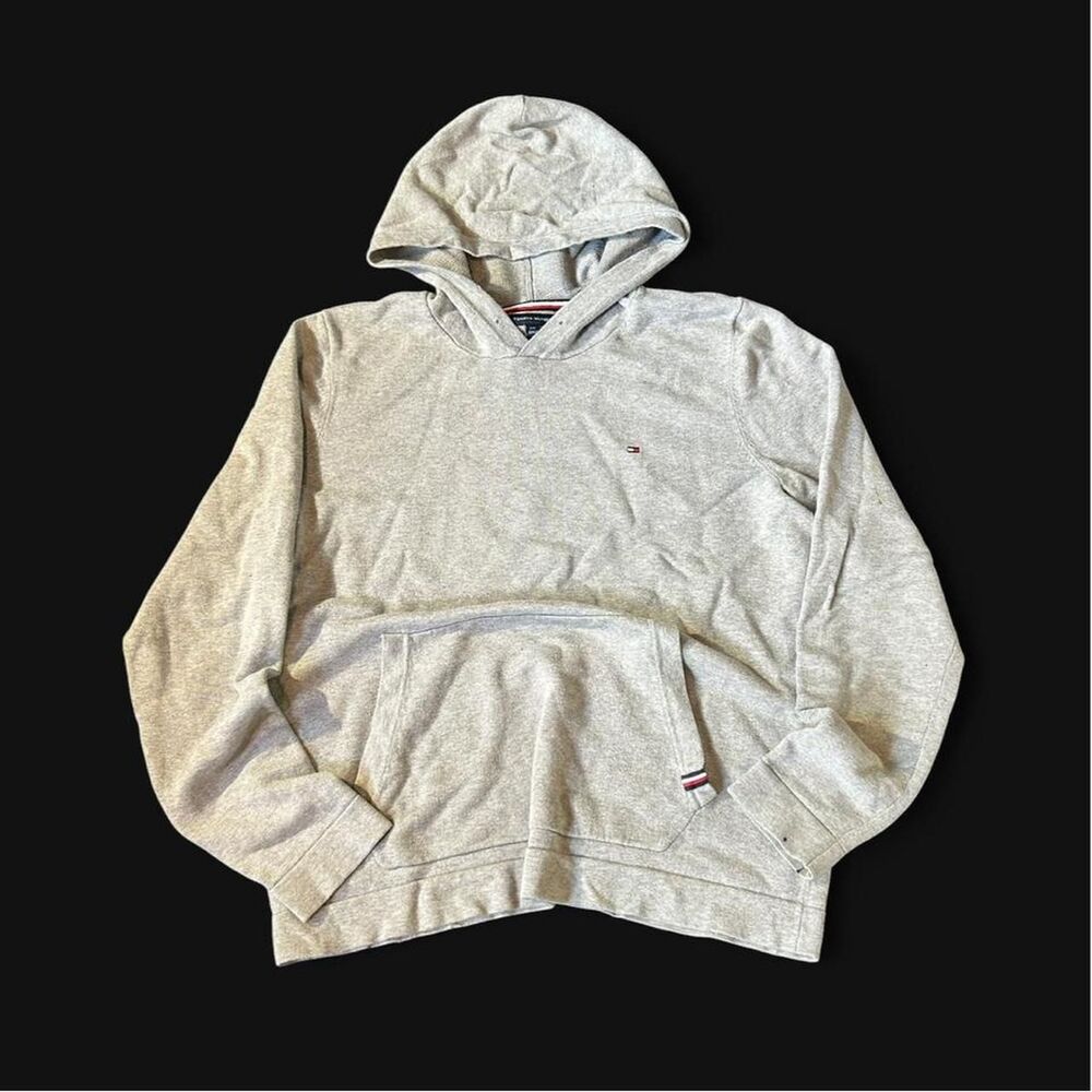 Tommy Hilfiger vtg waffle thermal lined baggy oversized fit hoodie